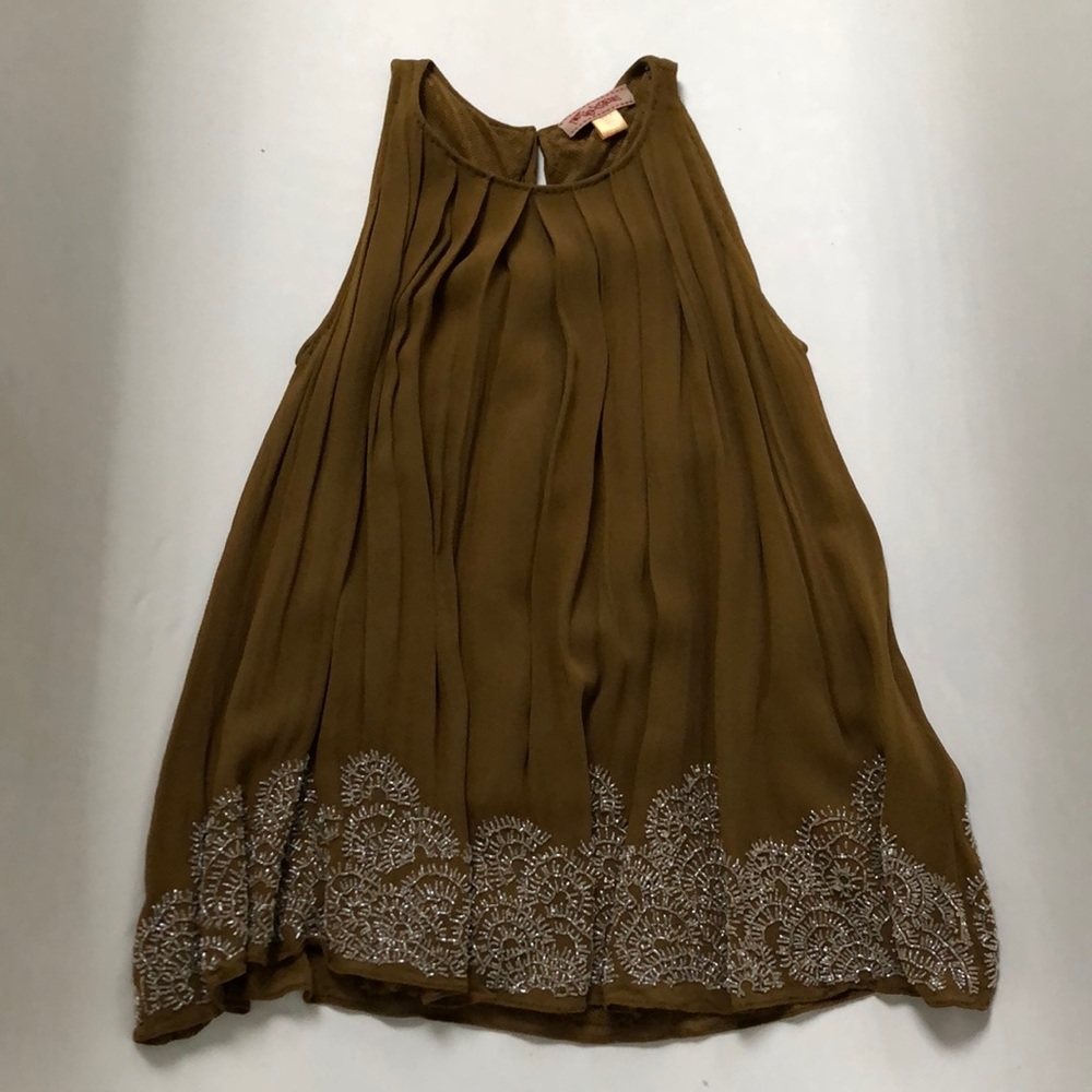 Anthropologie Beaded Top Size 6